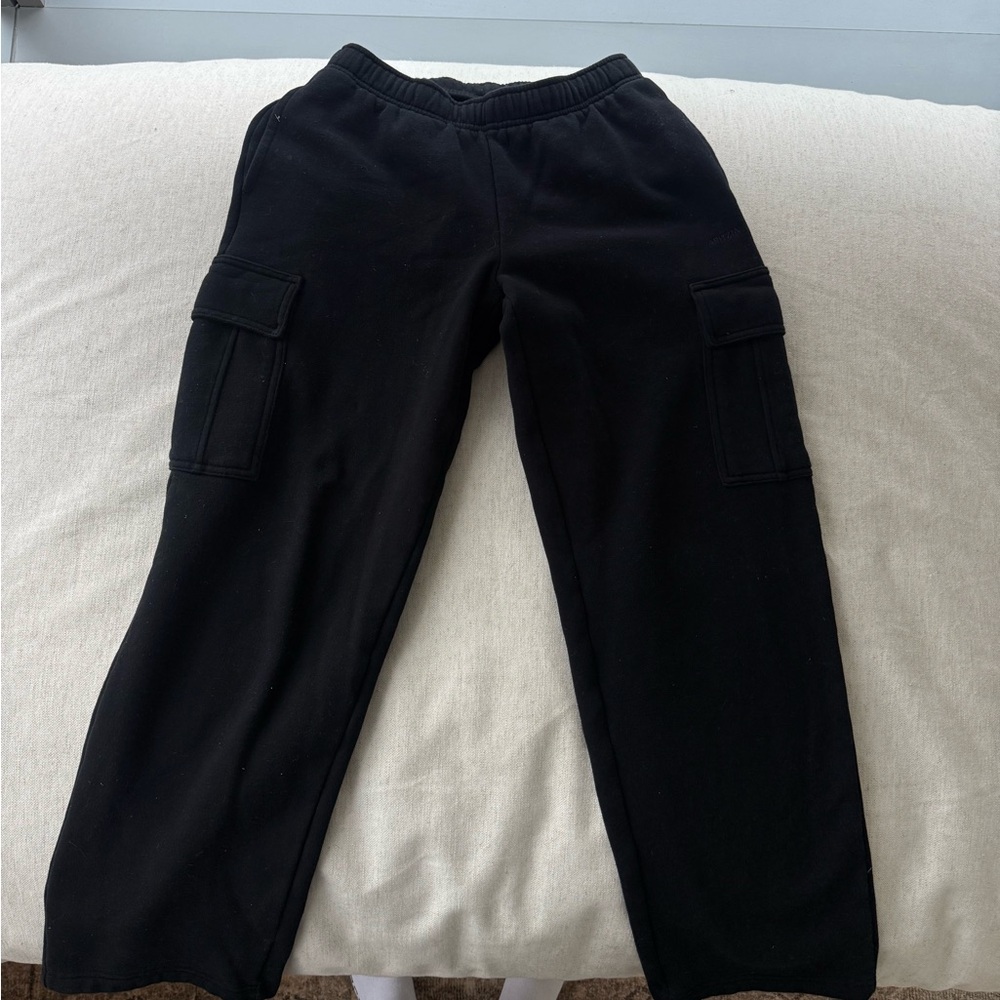 Aritzia Black Track Pants with Cargo Pockets